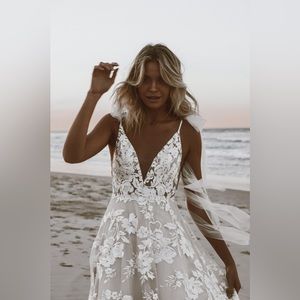 Made with Love Bridal Elsie Flowy Wedding Dress